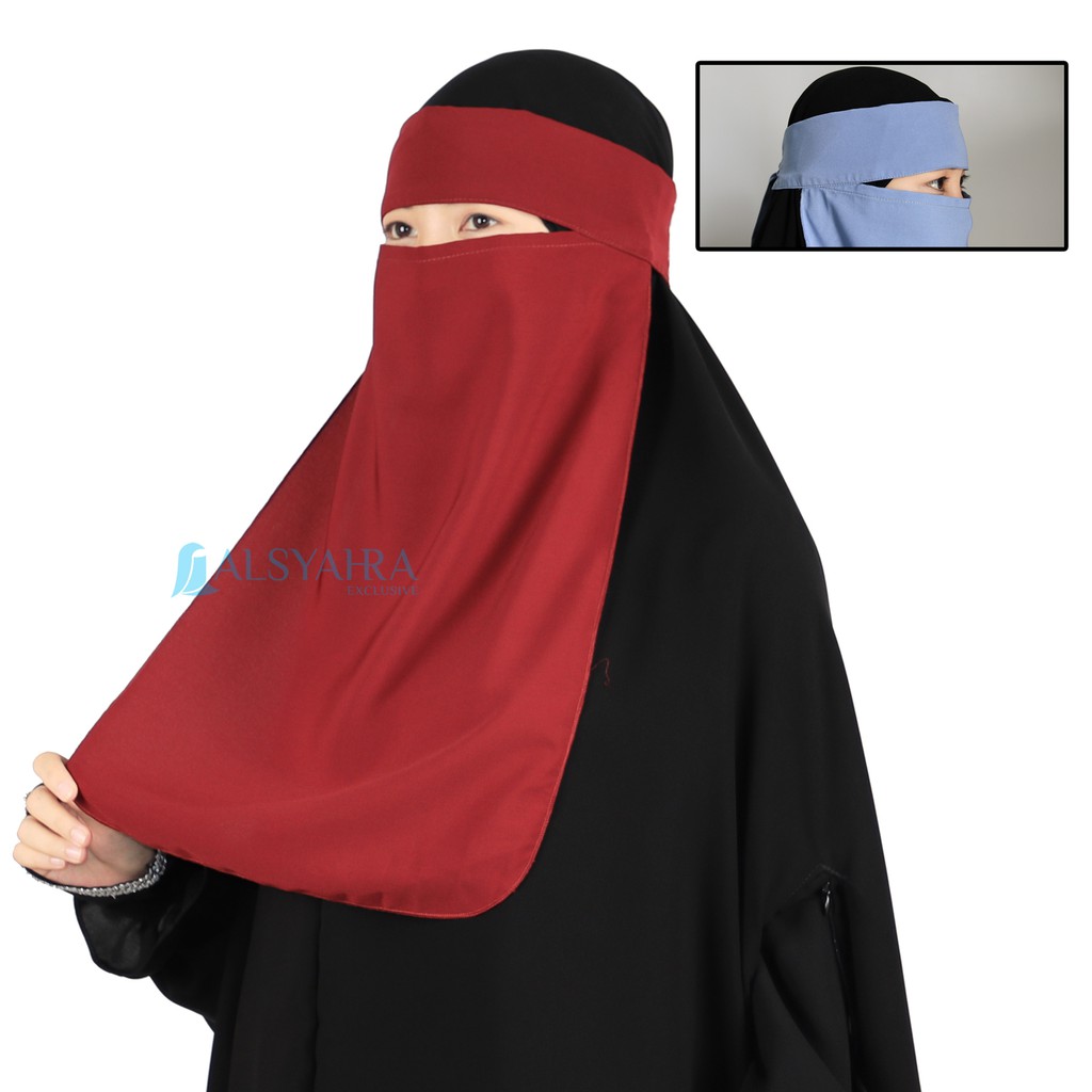 Niqab Cadar Bandana Wolfis Premium Tanpa Label | Shopee Indonesia