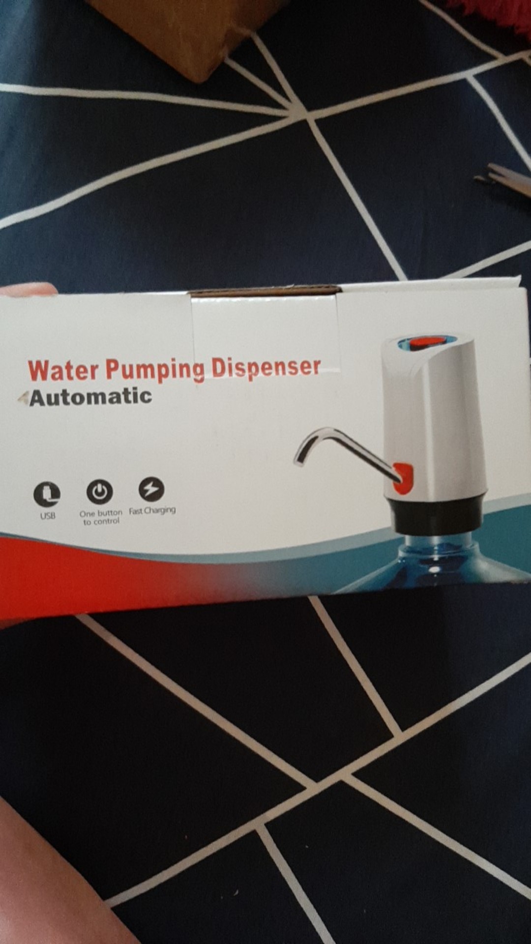 Pompa Air Minum Galon Lampu Led Elektrik Otomatis Usb Electric Water Pumping Dispenser 4 Watt Putih