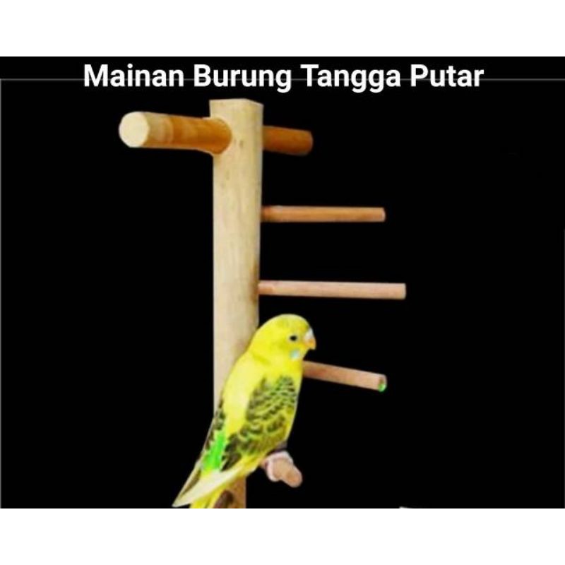 Mainan Burung Parrot Tangga Putar untuk Burung Parrot