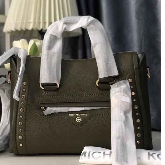 MK michael kors carine small studded olive