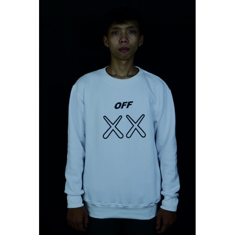 BEST QUALITY- Jaket crewneck off-white premium full lable&amp;tag