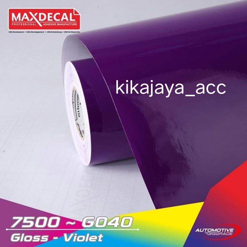 SKOTLET UNGU GLOSSY STIKER SKOTLET MOTOR MOBIL UNGU GLOSS STIKER LEMARI AQUARIUM MAXDECAL G040