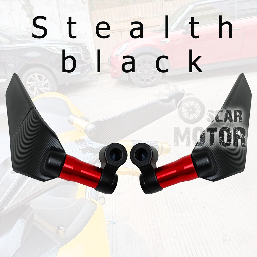 SPION WINGLET FULL CNC STEALTH BLACK UNIVERSAL TOMOK PNP SEMUA MOTOR motor