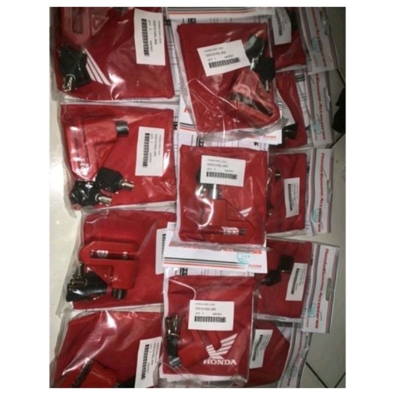 Kunci Gembok Cakram Motor HONDA DISC LOCK  AHM HONDA termurah/kunci cakram/antimaling