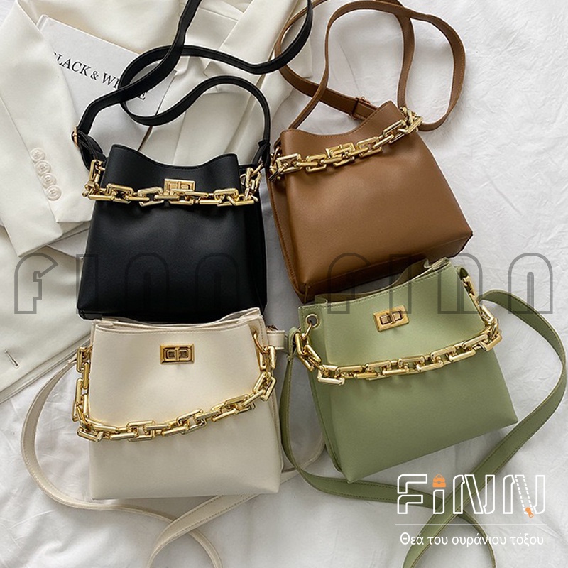 Slingbag Retro Wanita Populer Aksen Rantai - Tas Selempang Wanita