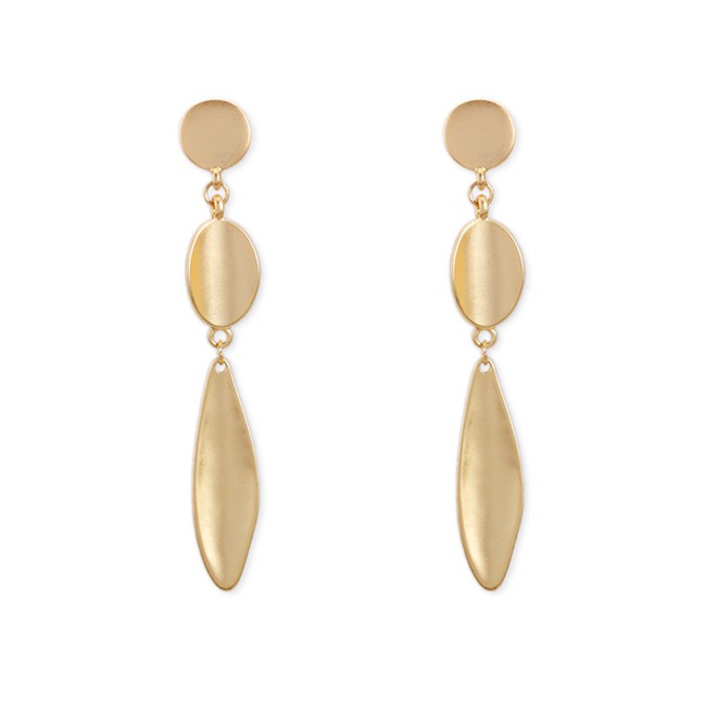 LRC Anting Tusuk Fashion Gold Geometric Earrings F53431