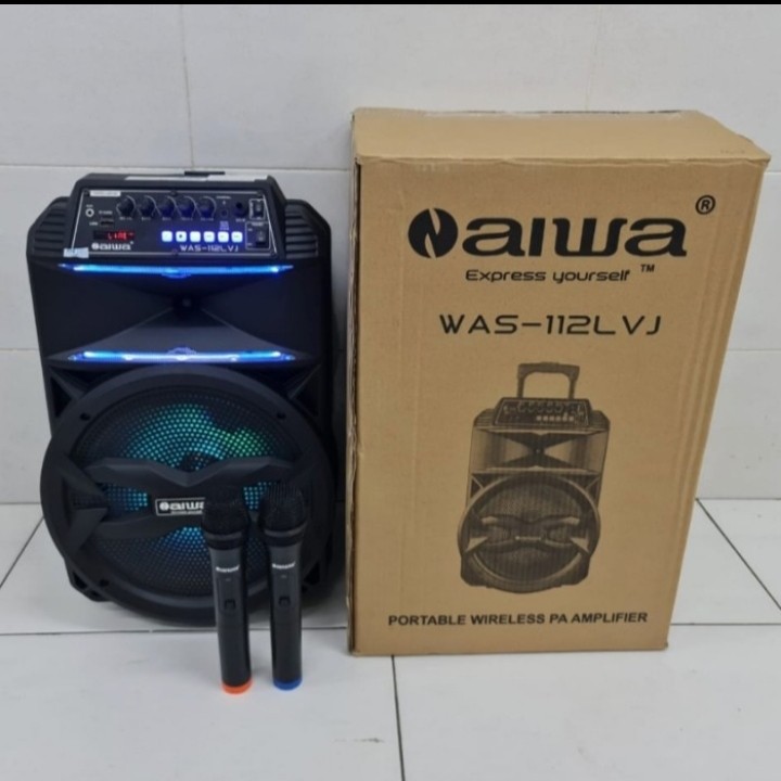 Speaker Aktif Portable Wireless Aiwa 112LVJ Bluetooth 12 inch