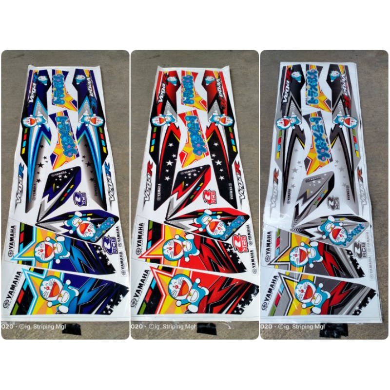 (COD) STRIPING STICKER VEGA R NEW DORAEMON