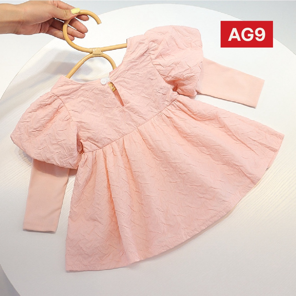 GUMIHO - Dress Gaun Anak Bayi Perempuan Import Usia 6 Bulan - 3 Tahun Type AG-AG9