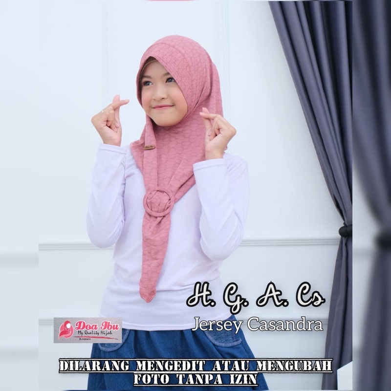 Hijab hoodie Gesper Anak Doa Ibu