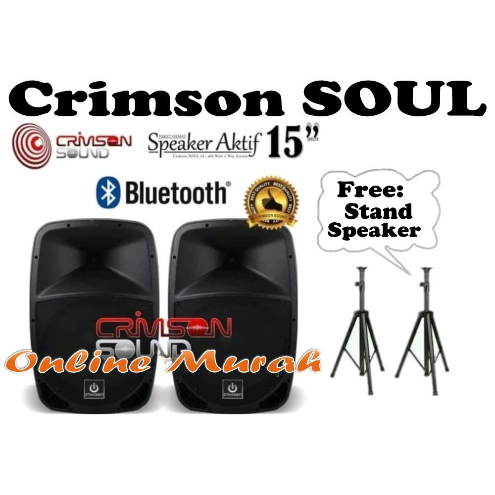 speaker aktif crimson soul 15inch 2pcs ORIGINAL CRIMSON SOUL 15