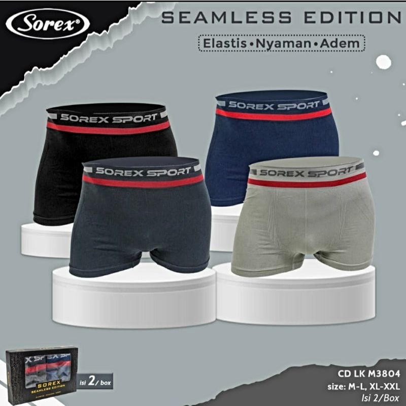 PAKET ISI 2.PCS BOXER PRIA SOREXMAN.3802/3804/3815/3816.
