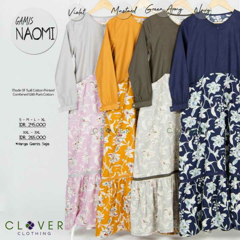 Gamis naomi by clover clothing original