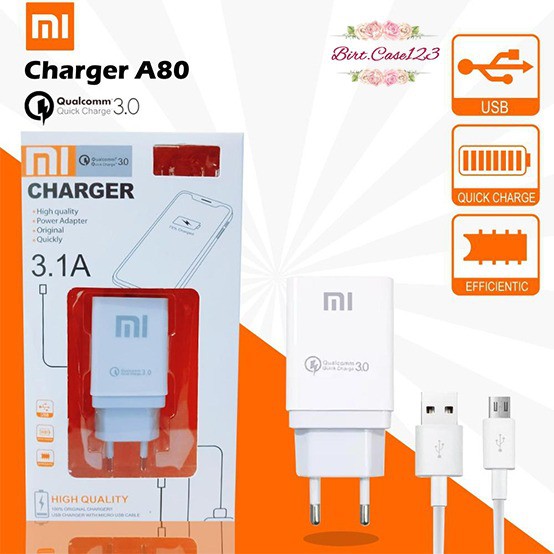 BM048 A80 Cashan Cashan XIAOMI 3Amper QUALCOM micro fast Charging Anti meledak REDMI 3 4X 5A 6A 7A BC3934