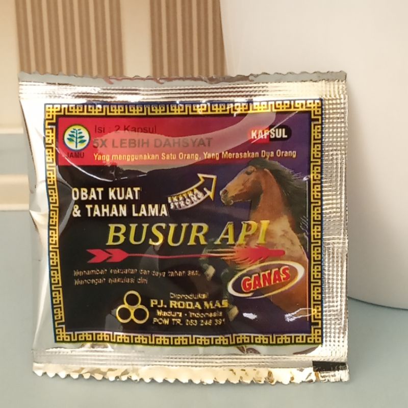 Kapsul BUSUR API Obat Kuat Obat Tahan Lama Obat Ejakulasi Dini (1Sachet isi 2Kapsul)