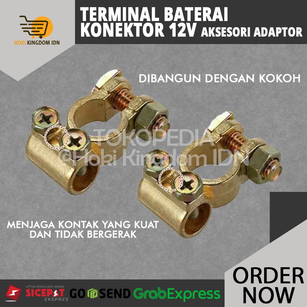 Terminal Baterai Konektor 12V Aksesori Adaptor Suku Cadang Santai Port