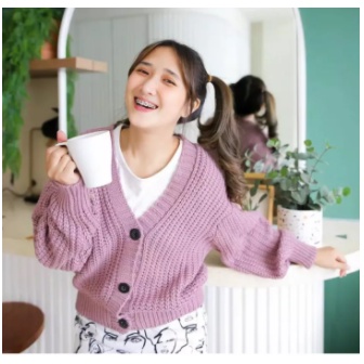 cardigan rajut / outer rajut / outer kekinian / baju lebaran - mukzhop