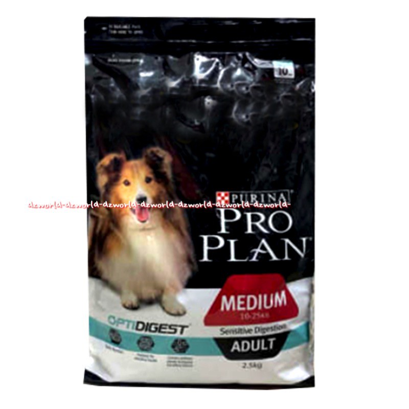 Purina Pro Plan Medium Sensitive Digestion Optidigest 2.5Kg Makanan Anjing untuk Perut Sensitif prop