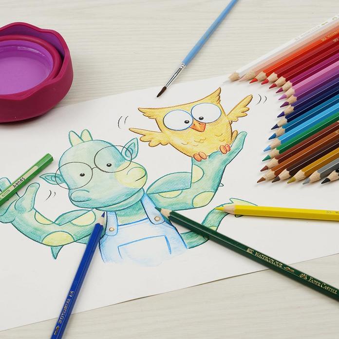 

Pensil warna Water Color Faber Castell 24