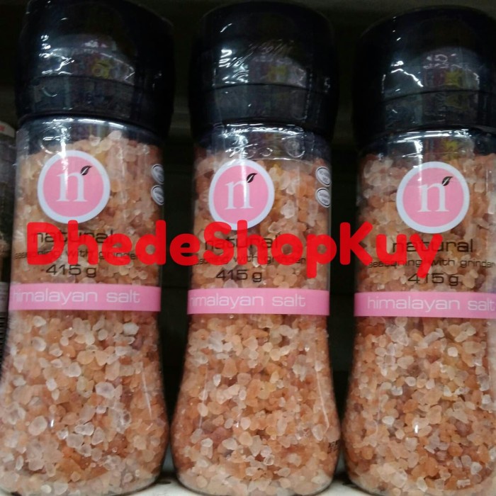 

Natural himalayan salt with grinder