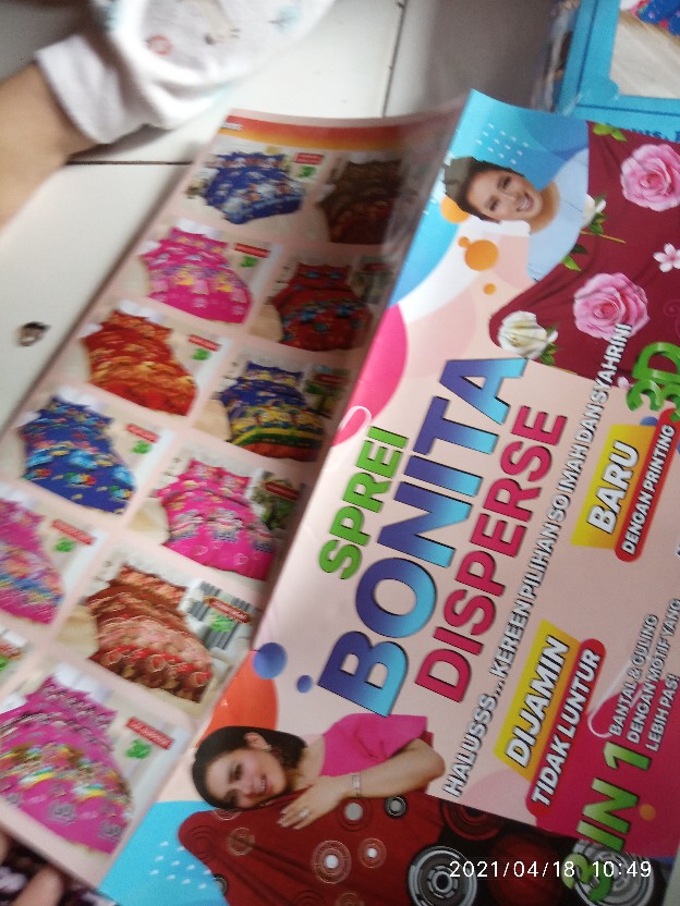 Bonita Motif Romantic Paris 3d Ukuran 180x200