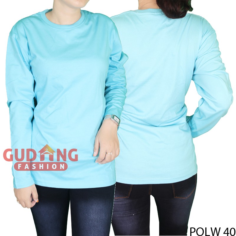 Kaos Lengan Panjang Basic Wanita - POLW 40