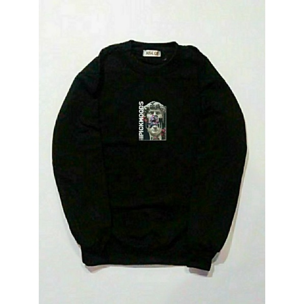 jaket sweater pria wanita terbaru jaket sweater crewnek original yuse-Other life hijau
