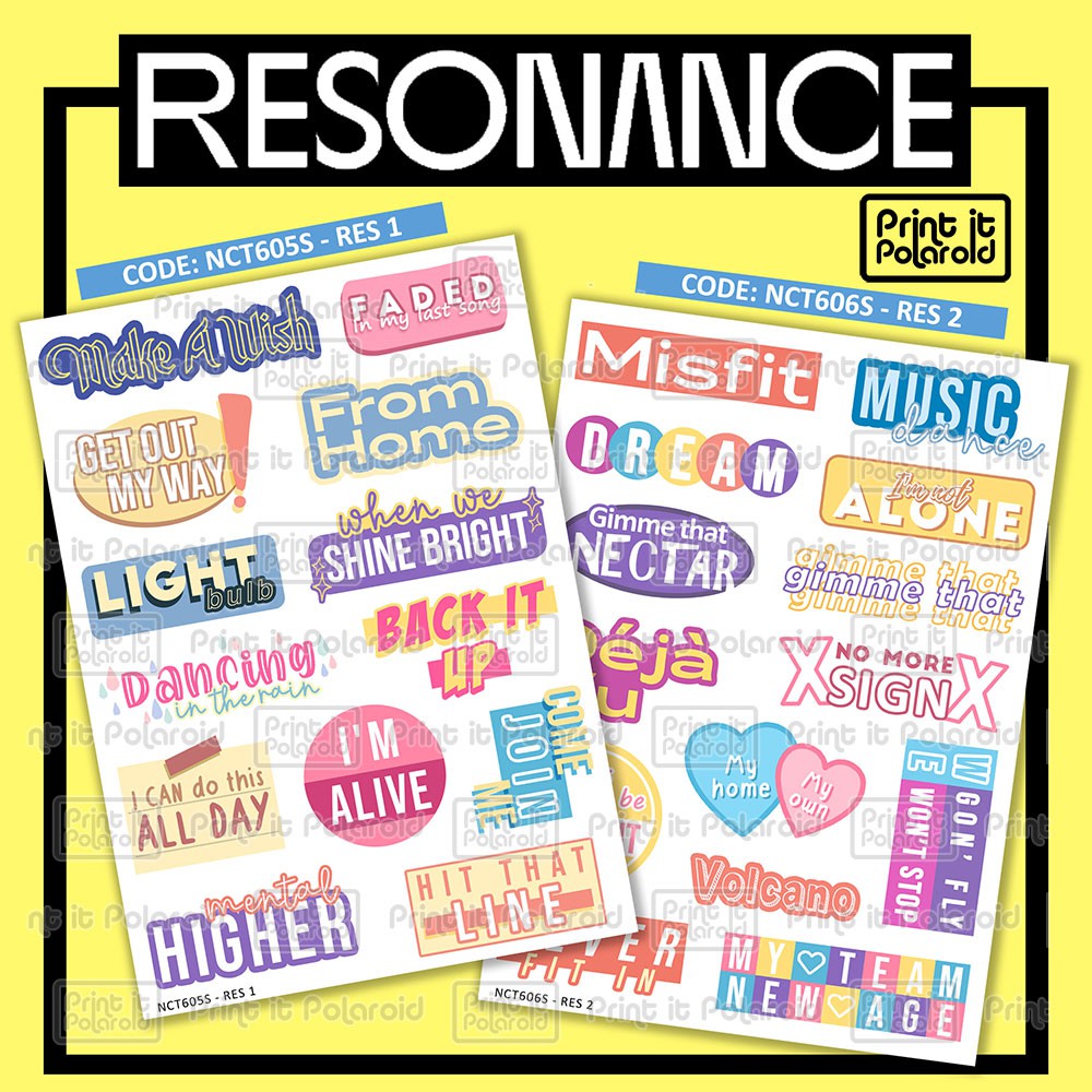 

STIKER 2020 RESONANCE casing hp laptop buku diy sticker kpop korea tumblr kpop aesthetic nct127 neo culture technology nctzen dream wayv jaehyun jaemin haechan doyoung