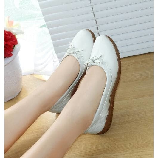 Sepatu Wanita Flat Shoes kulit AL80