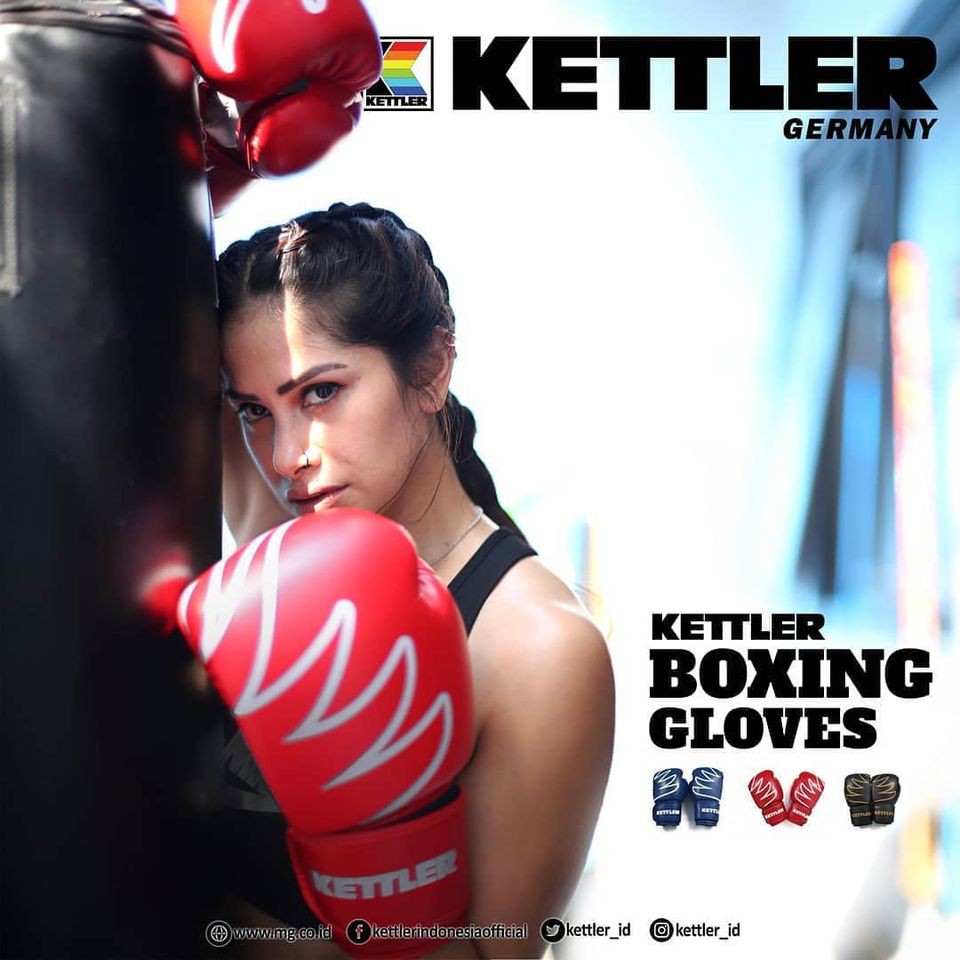 KETTLER SARUNG TINJU BOXING GLOVES - RED/WHITE