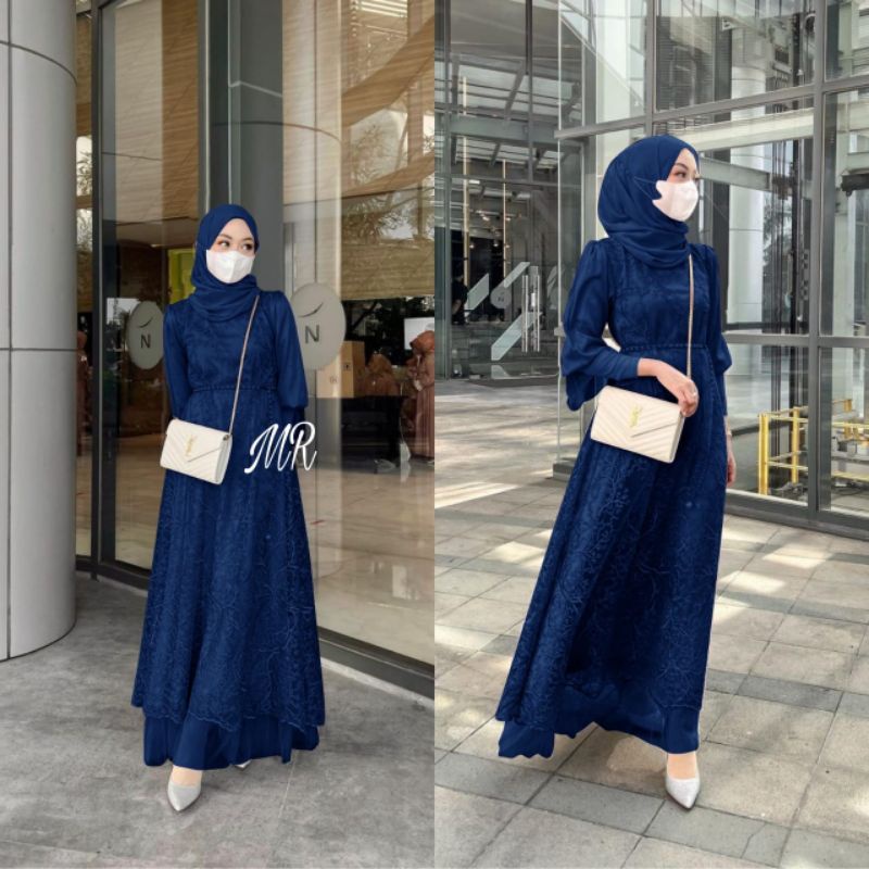 MAXY ZEFANYA MUTIARA, TILE FURING, GAMIS HIJAB MUSLIM, MAXY DRESS