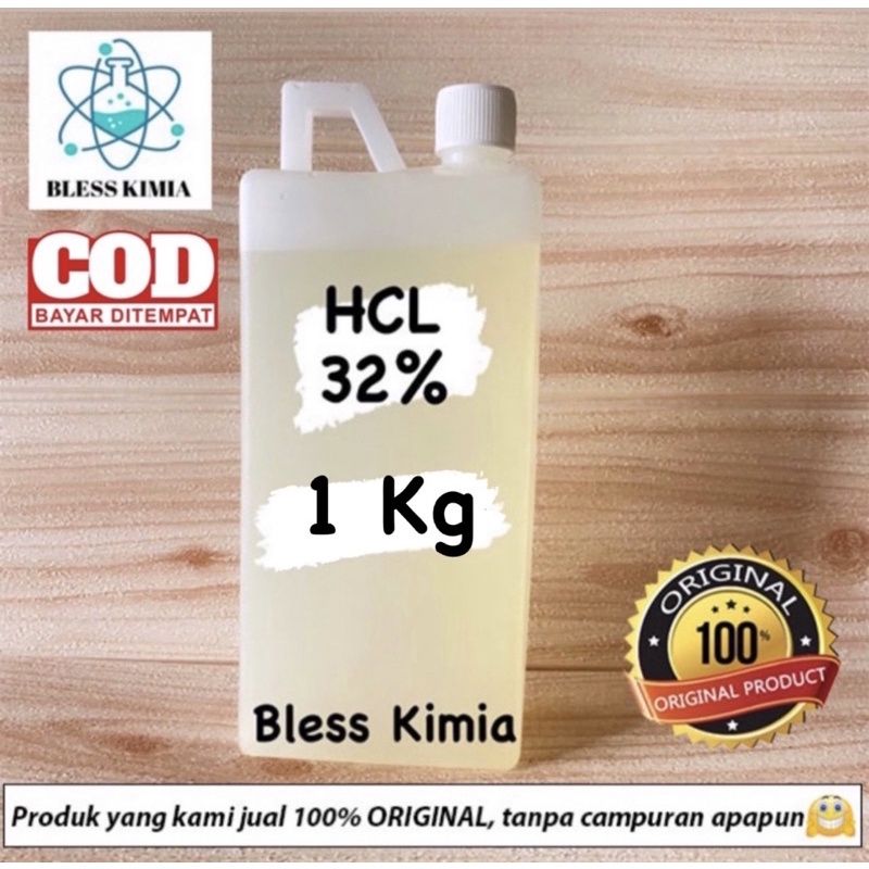 HCL 32% 1 Kg-PEMBERSIH KERAMIK-PEMBERSIH KERAK-PEMBERSIH KARAT