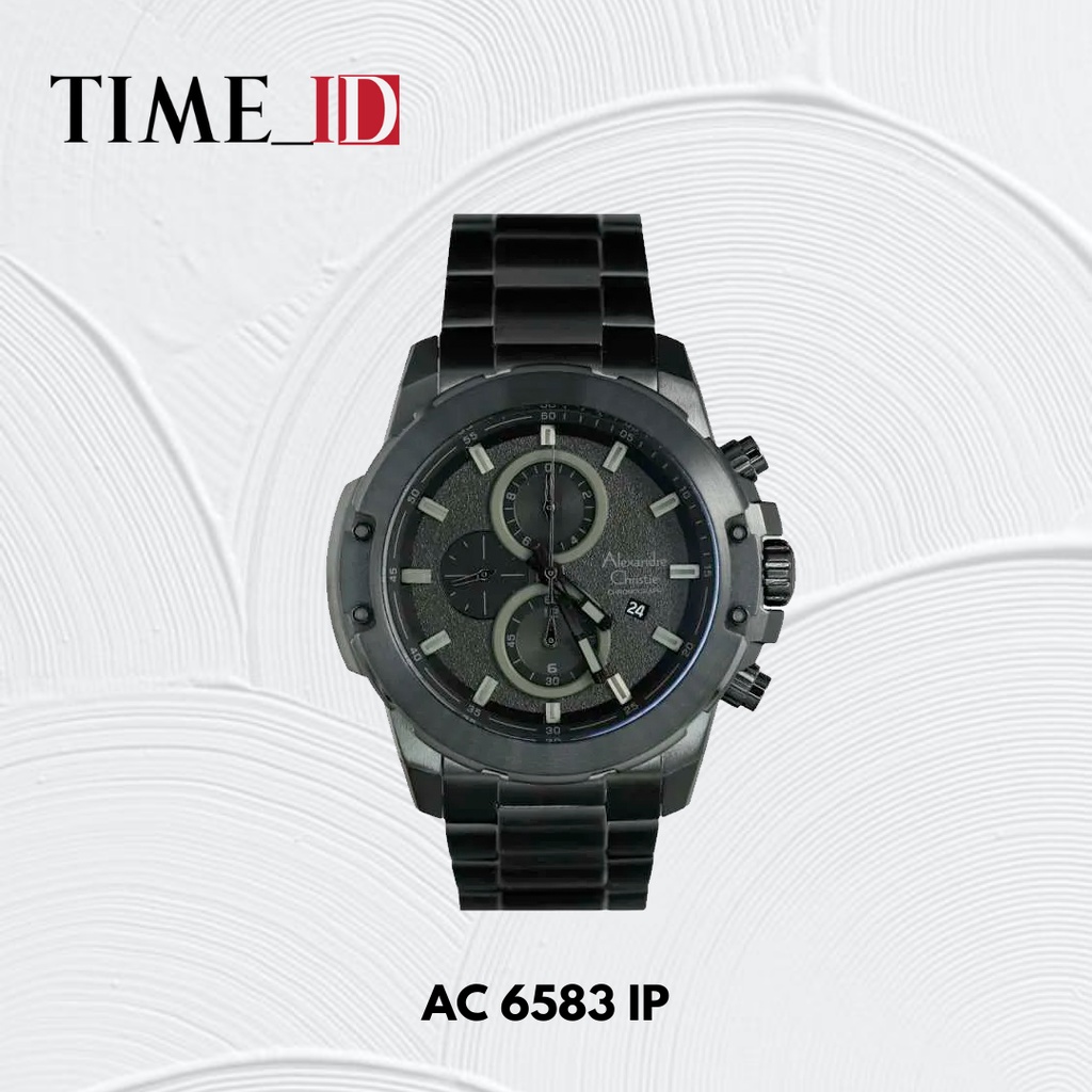 Jam Tangan Alexandre Christie 6583 BLACK Pria