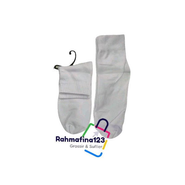 KAOS KAKI SEKOLAH HITAM PUTIH PENDEK PERPASANG