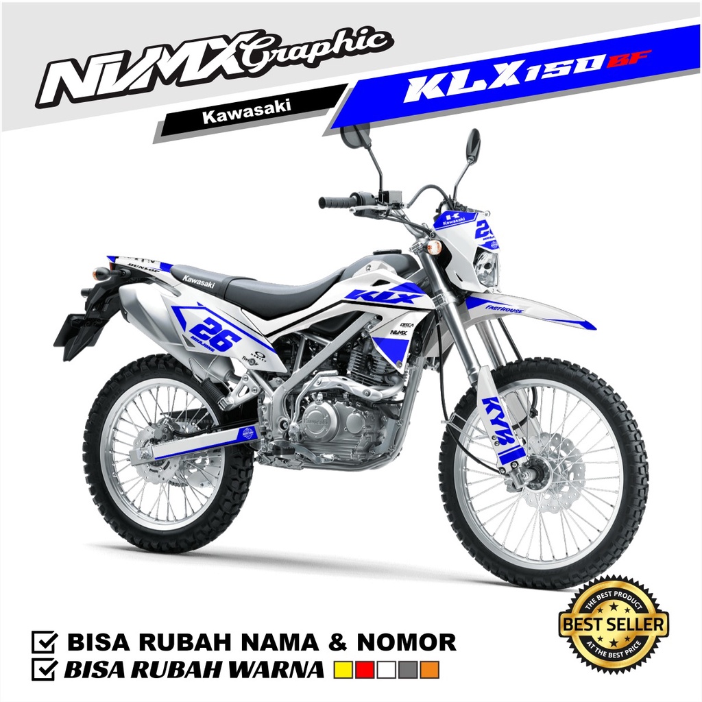 DECAL STIKER KLX BF SUPERMOTO