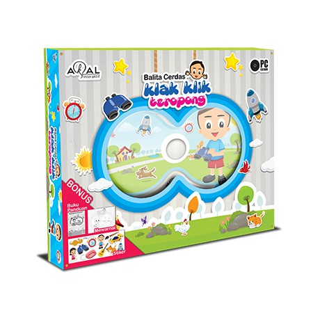 CD Pendidikan Batita Cerdas (kla klik Teropong) Akal Interaktif