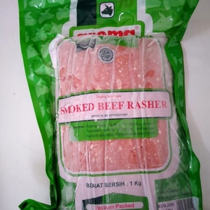 

Daging Asap - Smoked Beef Rasher Aroma 1Kg Daging Sapi Asap