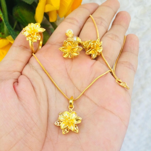 Set kalung kenari alpaka