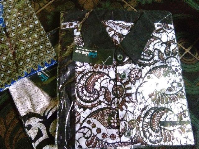  grup  trolistore baju  hem kemeja batik pria lengan pendek 