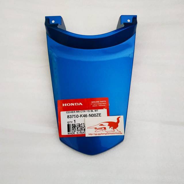 Cover RR Centre Blue Cover Tengah Belakang Atas Lampu Vario 110 Fi LED Biru Ori AHM 83750K46N00ZE