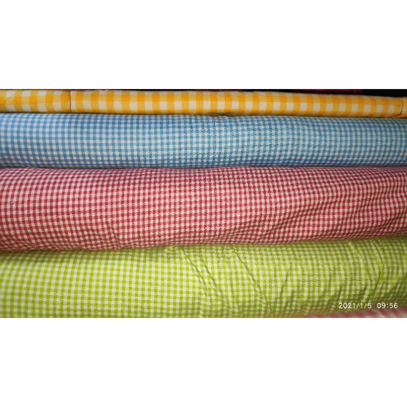 Kain Katun Kotak - Souvenir, Hampers, Baju, Celana, Atasan, Taplak, Kombinasi, Background