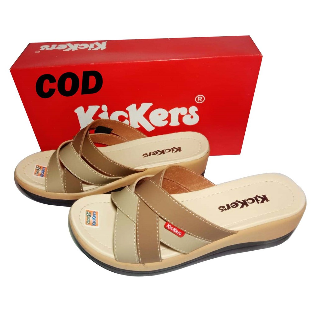 Invincible Sandal Wedges Wanita Selop  Sandal Wanita terbaru Sandal slip on