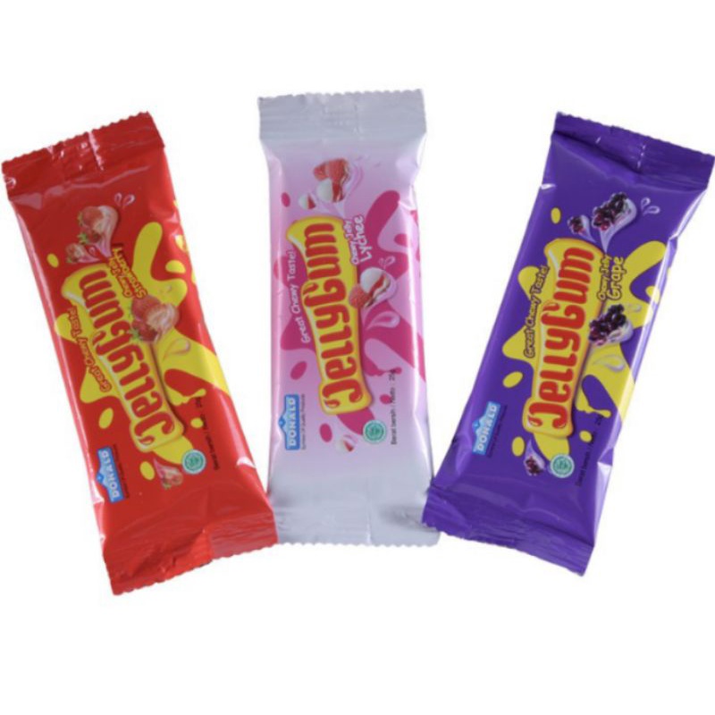 Donald Chewy JELLY GUM / JELLYGUM Mix Satuan Agar Jeli Aneka Rasa