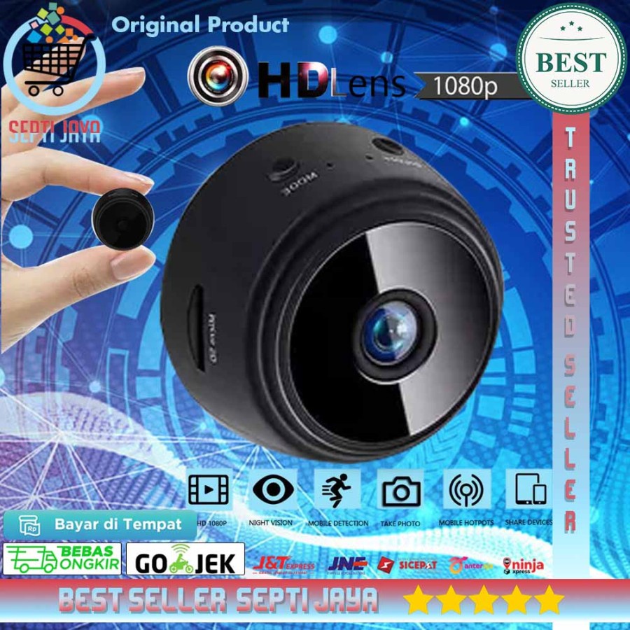 NEW Mini Spy Camera 8MP WiFi Hidden Camera Wireless HD 1080P 8MP ( Kamera Kecil Wifi )DI JAMIN BAGUS 100%