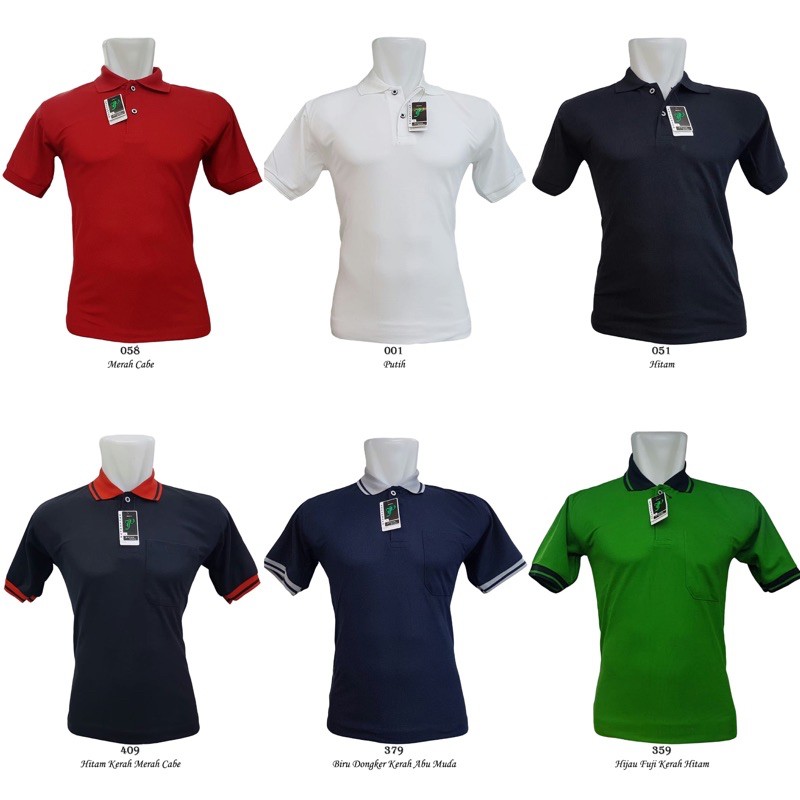 KAOS POLO/ LAKOS POLOS BISA DI BORDIR Shopee Indonesia