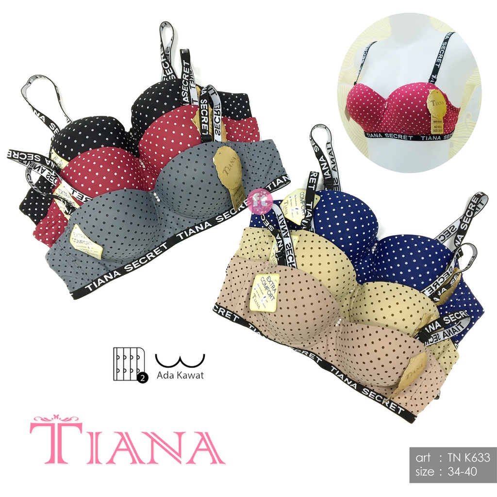 TIANA | Bra Kawat Polkadot / Tiana Secret / art TN K633