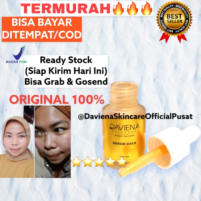 TERLARIS SERUM GOLD | DAVIENA | DAVIENA SKINCARE | DAVIENASKINCARE Davina ASLI 100% Serum Emas Muka 
