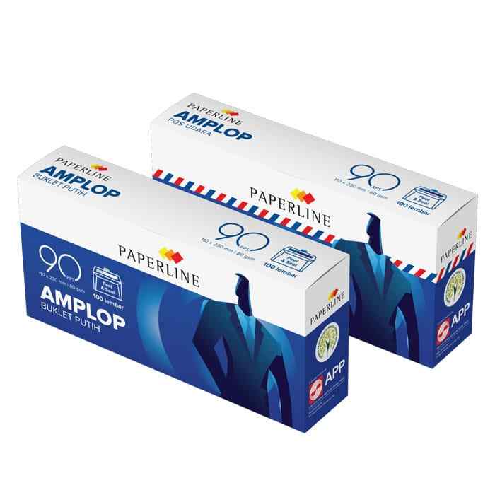 Amplop No. 90 Paperline / Amplop Putih Polos 110 x 230 mm