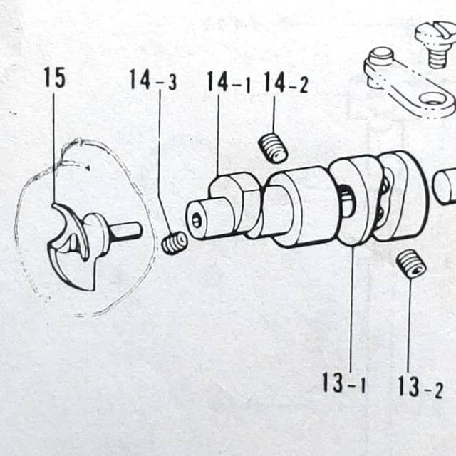 Rotary Looper Mesin Jahit Pasang Kancing Brother 916 - 917