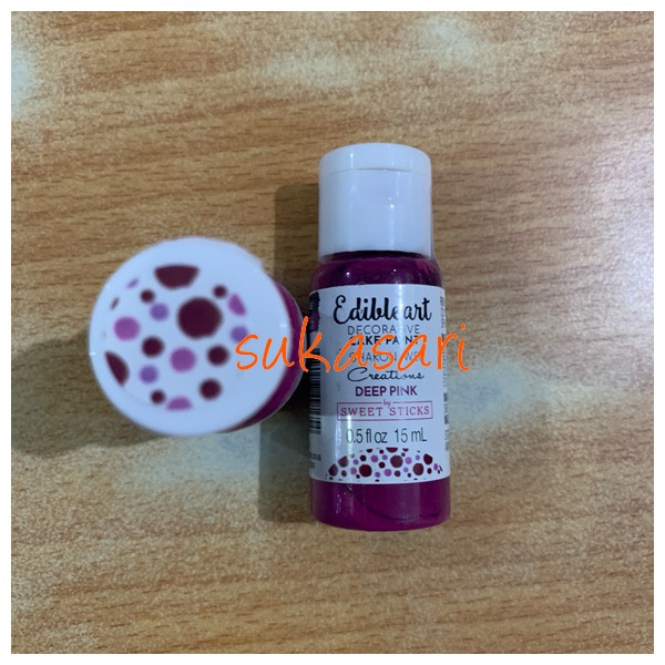

Edible Art paint 15 Ml Deep pink / sharon wee deep pink
